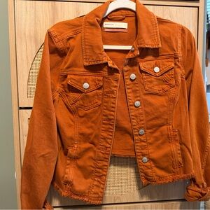 Anthropologie Rust Jean Jacket